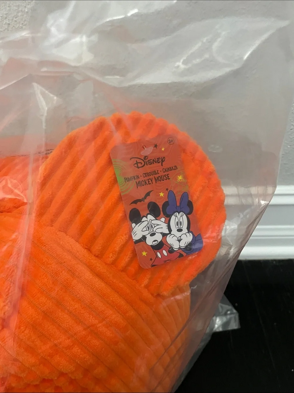 Disney Halloween Mickey Pumpkin Plush